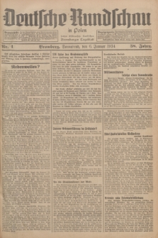 Deutsche Rundschau in Polen : früher Ostdeutsche Rundschau, Bromberger Tageblatt. Jg.58, Nr. 4 (6 Januar 1934) + dod.