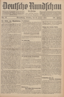 Deutsche Rundschau in Polen : früher Ostdeutsche Rundschau, Bromberger Tageblatt. Jg.58, Nr. 11 (16 Januar 1934) + dod.