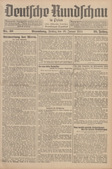 Deutsche Rundschau in Polen : früher Ostdeutsche Rundschau, Bromberger Tageblatt. Jg.58, Nr. 20 (26 Januar 1934) + dod.
