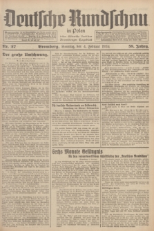 Deutsche Rundschau in Polen : früher Ostdeutsche Rundschau, Bromberger Tageblatt. Jg.58, Nr. 27 (4 Februar 1934) + dod.