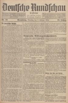 Deutsche Rundschau in Polen : früher Ostdeutsche Rundschau, Bromberger Tageblatt. Jg.58, Nr. 28 (6 Februar 1934) + dod.