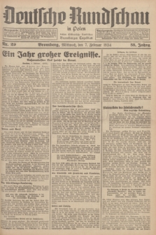 Deutsche Rundschau in Polen : früher Ostdeutsche Rundschau, Bromberger Tageblatt. Jg.58, Nr. 29 (7 Februar 1934) + dod.