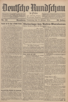 Deutsche Rundschau in Polen : früher Ostdeutsche Rundschau, Bromberger Tageblatt. Jg.58, Nr. 36 (15 Februar 1934) + dod.