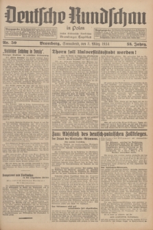 Deutsche Rundschau in Polen : früher Ostdeutsche Rundschau, Bromberger Tageblatt. Jg.58, Nr. 50 (3 März 1934) + dod.