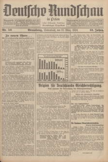 Deutsche Rundschau in Polen : früher Ostdeutsche Rundschau, Bromberger Tageblatt. Jg.58, Nr. 56 (10 März 1934) + dod.