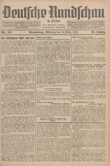 Deutsche Rundschau in Polen : früher Ostdeutsche Rundschau, Bromberger Tageblatt. Jg.58, Nr. 59 (14 März 1934) + dod.