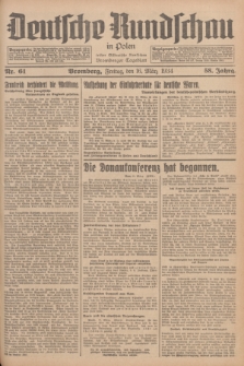 Deutsche Rundschau in Polen : früher Ostdeutsche Rundschau, Bromberger Tageblatt. Jg.58, Nr. 61 (16 März 1934) + dod.