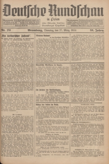 Deutsche Rundschau in Polen : früher Ostdeutsche Rundschau, Bromberger Tageblatt. Jg.58, Nr. 70 (27 März 1934) + dod.