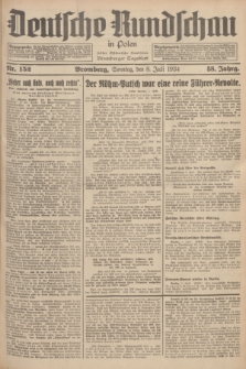 Deutsche Rundschau in Polen : früher Ostdeutsche Rundschau, Bromberger Tageblatt. Jg.58, Nr. 152 (8 Juli 1934) + dod.