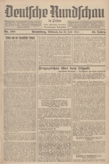 Deutsche Rundschau in Polen : früher Ostdeutsche Rundschau, Bromberger Tageblatt. Jg.58, Nr. 160 (18 Juli 1934) + dod.