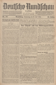 Deutsche Rundschau in Polen : früher Ostdeutsche Rundschau, Bromberger Tageblatt. Jg.58, Nr. 161 (19 Juli 1934) + dod.