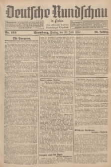 Deutsche Rundschau in Polen : früher Ostdeutsche Rundschau, Bromberger Tageblatt. Jg.58, Nr. 162 (20 Juli 1934) + dod.