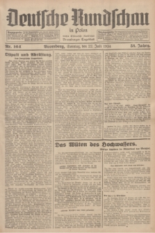 Deutsche Rundschau in Polen : früher Ostdeutsche Rundschau, Bromberger Tageblatt. Jg.58, Nr. 164 (22 Juli 1934) + dod.