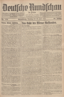 Deutsche Rundschau in Polen : früher Ostdeutsche Rundschau, Bromberger Tageblatt. Jg.58, Nr. 170 (29 Juli 1934) + dod.