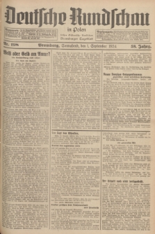 Deutsche Rundschau in Polen : früher Ostdeutsche Rundschau, Bromberger Tageblatt. Jg.58, Nr. 198 (1 September 1934) + dod.