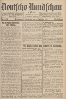 Deutsche Rundschau in Polen : früher Ostdeutsche Rundschau, Bromberger Tageblatt. Jg.58, Nr. 202 (6 September 1934) + dod.
