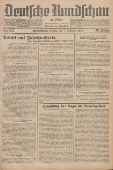 Deutsche Rundschau in Polen : früher Ostdeutsche Rundschau, Bromberger Tageblatt. Jg.58, Nr. 227 (5 Oktober 1934) + dod.