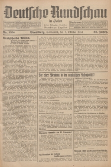 Deutsche Rundschau in Polen : früher Ostdeutsche Rundschau, Bromberger Tageblatt. Jg.58, Nr. 228 (6 Oktober 1934) + dod.