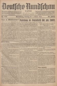 Deutsche Rundschau in Polen : früher Ostdeutsche Rundschau, Bromberger Tageblatt. Jg.58, Nr. 229 (7 Oktober 1934) + dod.