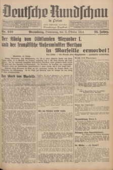Deutsche Rundschau in Polen : früher Ostdeutsche Rundschau, Bromberger Tageblatt. Jg.58, Nr. 232 (11 Oktober 1934) + dod.