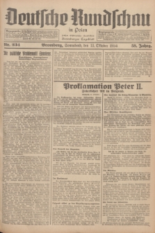 Deutsche Rundschau in Polen : früher Ostdeutsche Rundschau, Bromberger Tageblatt. Jg.58, Nr. 234 (13 Oktober 1934) + dod.