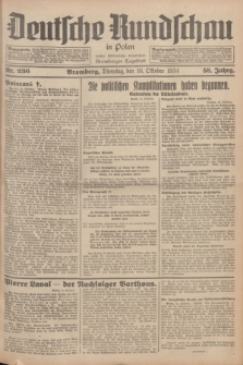 Deutsche Rundschau in Polen : früher Ostdeutsche Rundschau, Bromberger Tageblatt. Jg.58, Nr. 236 (16 Oktober 1934) + dod.