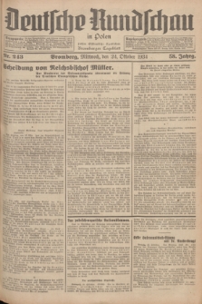 Deutsche Rundschau in Polen : früher Ostdeutsche Rundschau, Bromberger Tageblatt. Jg.58, Nr. 243 (24 Oktober 1934) + dod.