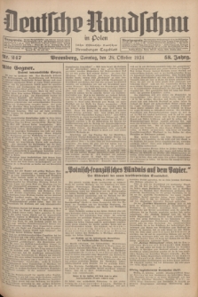 Deutsche Rundschau in Polen : früher Ostdeutsche Rundschau, Bromberger Tageblatt. Jg.58, Nr. 247 (28 Oktober 1934) + dod.