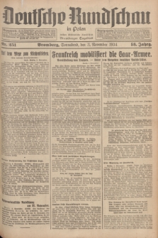 Deutsche Rundschau in Polen : früher Ostdeutsche Rundschau, Bromberger Tageblatt. Jg.58, Nr. 251 (3 November 1934) + dod.