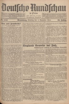 Deutsche Rundschau in Polen : früher Ostdeutsche Rundschau, Bromberger Tageblatt. Jg.58, Nr. 252 (4 November 1934) + dod.