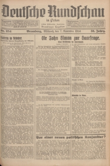 Deutsche Rundschau in Polen : früher Ostdeutsche Rundschau, Bromberger Tageblatt. Jg.58, Nr. 254 (7 November 1934) + dod.