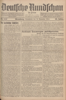 Deutsche Rundschau in Polen : früher Ostdeutsche Rundschau, Bromberger Tageblatt. Jg.58, Nr. 257 (10 November 1934) + dod.