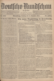 Deutsche Rundschau in Polen : früher Ostdeutsche Rundschau, Bromberger Tageblatt. Jg.58, Nr. 258 (11 November 1934) + dod.