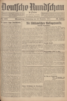 Deutsche Rundschau in Polen : früher Ostdeutsche Rundschau, Bromberger Tageblatt. Jg.58, Nr. 273 (29 November 1934) + dod.