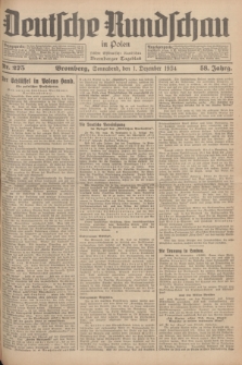 Deutsche Rundschau in Polen : früher Ostdeutsche Rundschau, Bromberger Tageblatt. Jg.58, Nr. 275 (1 Dezember 1934) + dod.