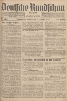 Deutsche Rundschau in Polen : früher Ostdeutsche Rundschau, Bromberger Tageblatt. Jg.58, Nr. 276 (2 Dezember 1934) + dod.