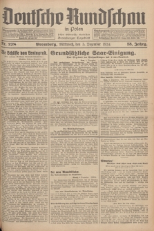Deutsche Rundschau in Polen : früher Ostdeutsche Rundschau, Bromberger Tageblatt. Jg.58, Nr. 278 (5 Dezember 1934) + dod.