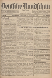 Deutsche Rundschau in Polen : früher Ostdeutsche Rundschau, Bromberger Tageblatt. Jg.58, Nr. 279 (6 Dezember 1934) + dod.