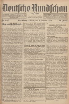 Deutsche Rundschau in Polen : früher Ostdeutsche Rundschau, Bromberger Tageblatt. Jg.58, Nr. 287 (16 Dezember 1934) + dod.