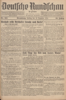 Deutsche Rundschau in Polen : früher Ostdeutsche Rundschau, Bromberger Tageblatt. Jg.58, Nr. 291 (21 Dezember 1934) + dod.