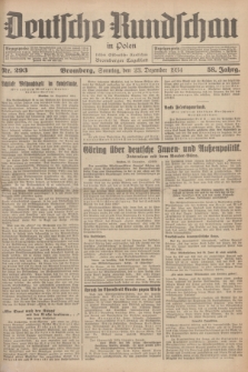 Deutsche Rundschau in Polen : früher Ostdeutsche Rundschau, Bromberger Tageblatt. Jg.58, Nr. 293 (23 Dezember 1934) + dod.