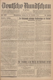 Deutsche Rundschau in Polen : früher Ostdeutsche Rundschau, Bromberger Tageblatt. Jg.58, Nr. 295 (28 Dezember 1934) + dod.