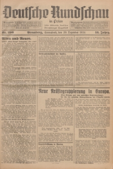 Deutsche Rundschau in Polen : früher Ostdeutsche Rundschau, Bromberger Tageblatt. Jg.58, Nr. 296 (29 Dezember 1934) + dod.