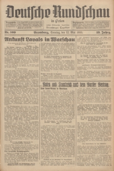 Deutsche Rundschau in Polen : früher Ostdeutsche Rundschau, Bromberger Tageblatt. Jg.59, Nr. 109 (12 Mai 1935) + dod.