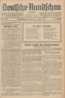 Deutsche Rundschau in Polen : früher Ostdeutsche Rundschau, Bromberger Tageblatt. Jg.59, Nr. 132 (9 Juni 1935) + dod.