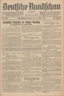 Deutsche Rundschau in Polen : früher Ostdeutsche Rundschau, Bromberger Tageblatt. Jg.59, Nr. 135 (14 Juni 1935) + dod.