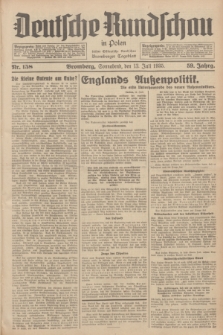 Deutsche Rundschau in Polen : früher Ostdeutsche Rundschau, Bromberger Tageblatt. Jg.59, Nr. 158 (13 Juli 1935) + dod.