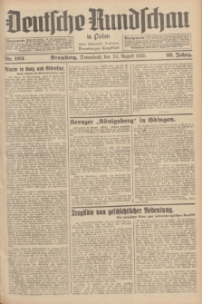 Deutsche Rundschau in Polen : früher Ostdeutsche Rundschau, Bromberger Tageblatt. Jg.59, Nr. 193 (24 August 1935) + dod.
