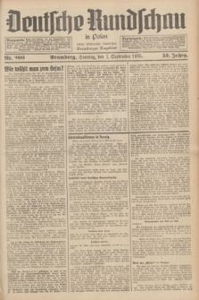 Deutsche Rundschau in Polen : früher Ostdeutsche Rundschau, Bromberger Tageblatt. Jg.59, Nr. 200 (1 September 1935) + dod.