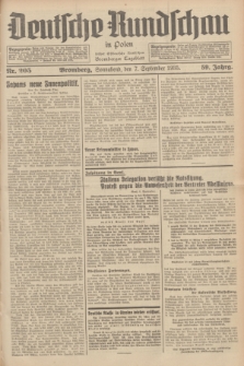Deutsche Rundschau in Polen : früher Ostdeutsche Rundschau, Bromberger Tageblatt. Jg.59, Nr. 205 (7 September 1935) + dod.